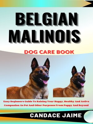 cover image of BELGIAN MALINOIS  DOG CARE BOOK